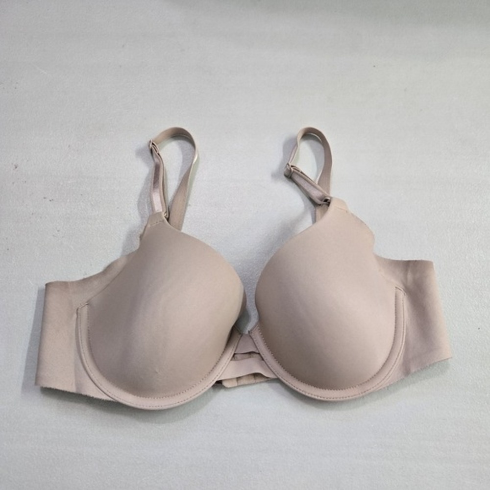 Warners Women Bra 34B Beige T Shirt‎ Underwired Lightly Lined Strap Adjustable